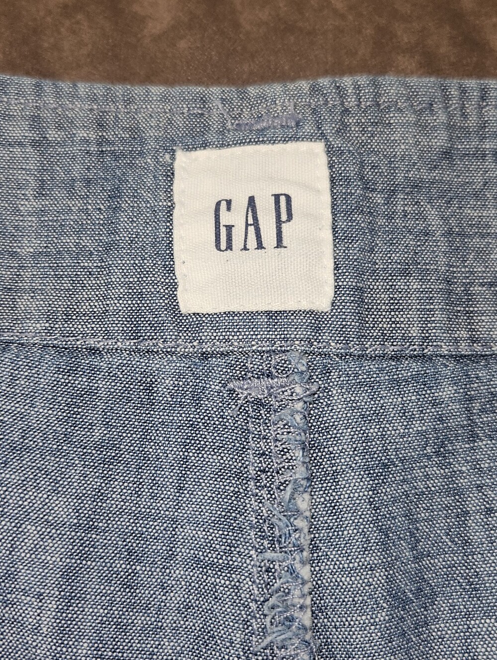 GAP Light Blue Wide-Leg 100% Cotton Pants Sz 6 - Picture 7 of 11